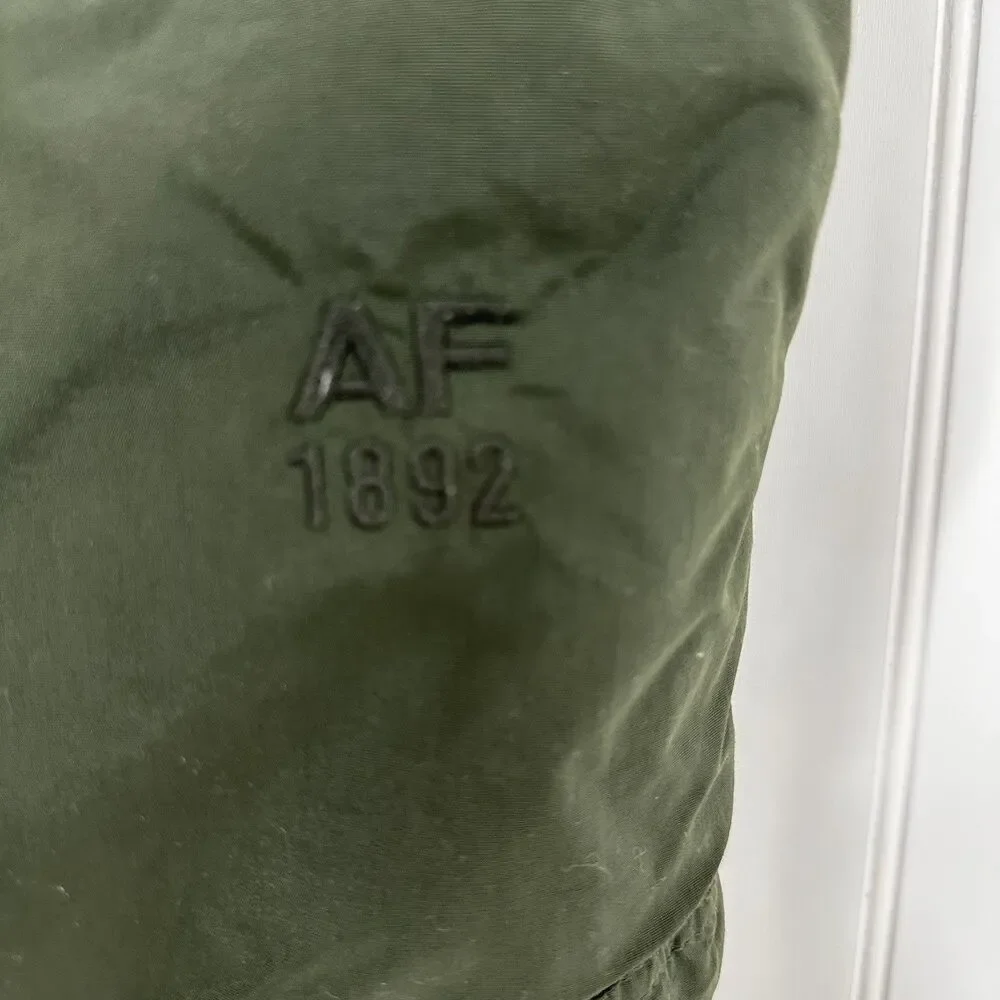 Y2K‎ Vintage Abercrombie & Fitch Duck Down Puffer Vest Reversible Size M READ